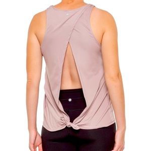 Yogalicious Purple Open Back Athletic Tank - M